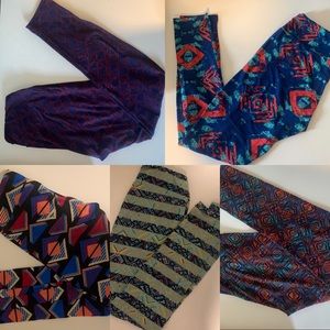 LuLaRoe One Size Adult Leggings Bundle in GUC to EUC